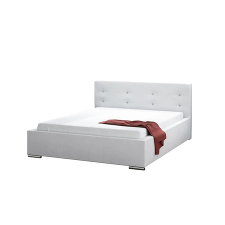 Čalouněná postel DAKOTA bílá rozměr 160x200 cm