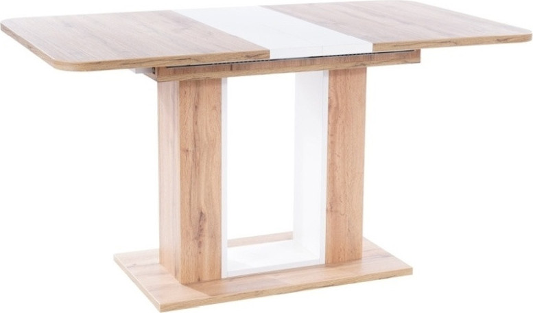 Casarredo Jídelní stůl rozkládací TWINS 140x80 dub artisan/bílá mat