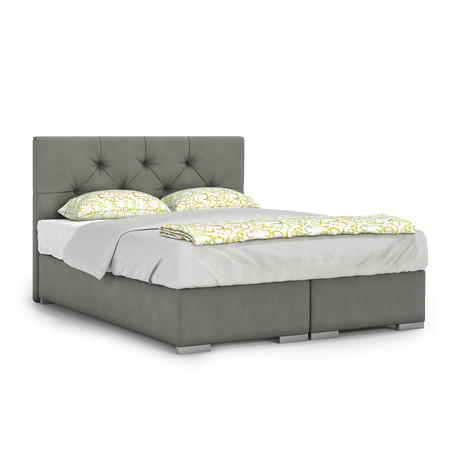 Čalouněná postel London 160x200 cm Tmavě šedá