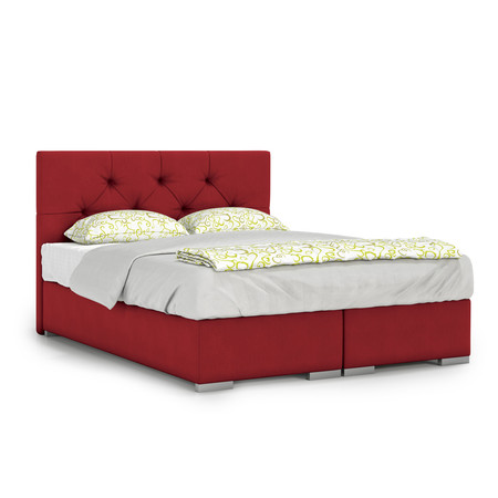 Čalouněná postel London 160x200 cm Červená