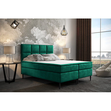 Čalouněná postel Aspen 200x200 cm Zelená