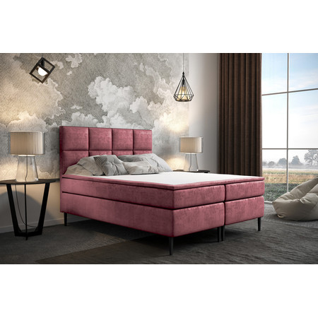 Čalouněná postel Aspen 200x200 cm Růžová