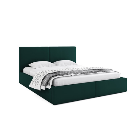 Čalouněná postel HILTON 160x200 cm Zelená