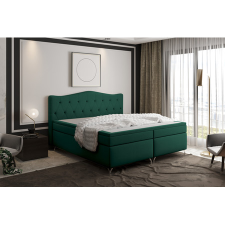 Čalouněná postel Cloud 160x200 cm Zelená