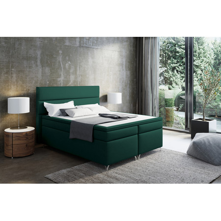 Čalouněná postel IMPERIA včetně úložného prostoru 140x200 Zelená