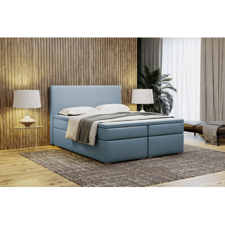 Čalouněná postel bez úložného prostoru VIERA 160x200 Modrá