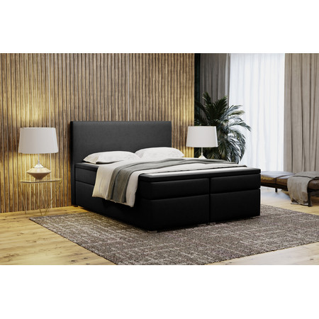 Čalouněná postel bez úložného prostoru VIERA 160x200 Černá
