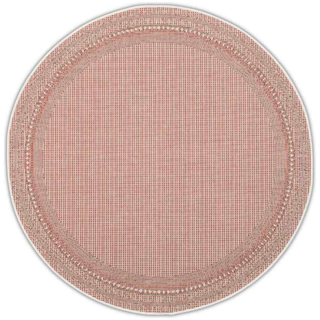 HARPER Red round venkovní / vnitřní koberec kulatý - 230 x 230 cm