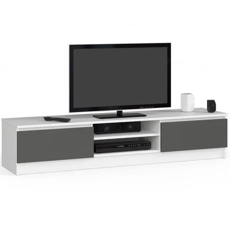 Televizní stolek RTV 160 - bílá/grafit