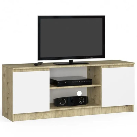 Televizní stolek RTV 140 - dub artisan/bílá