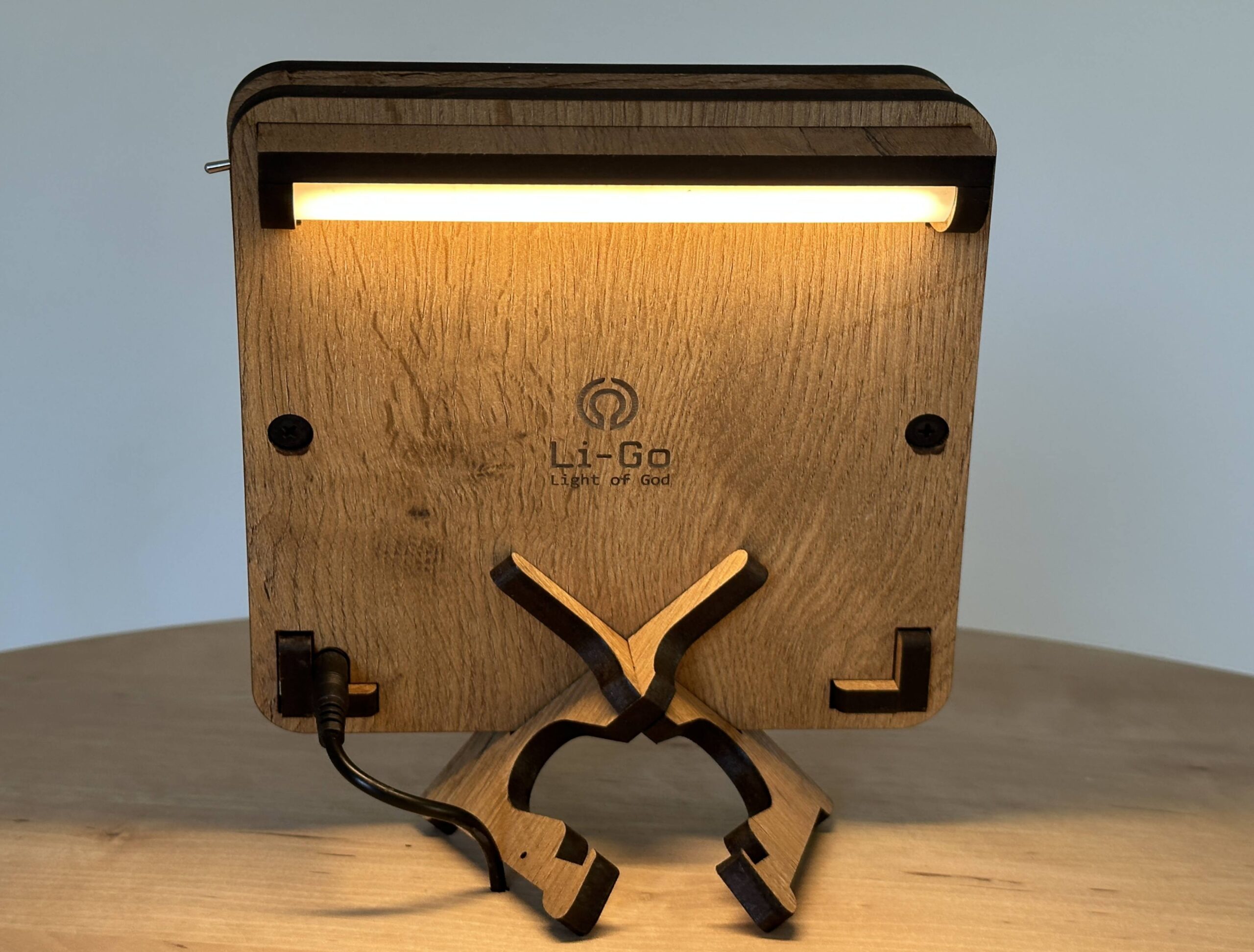 Li-Go Znamení "Panna" lampa 19x19cm provedení povrchu: dub B