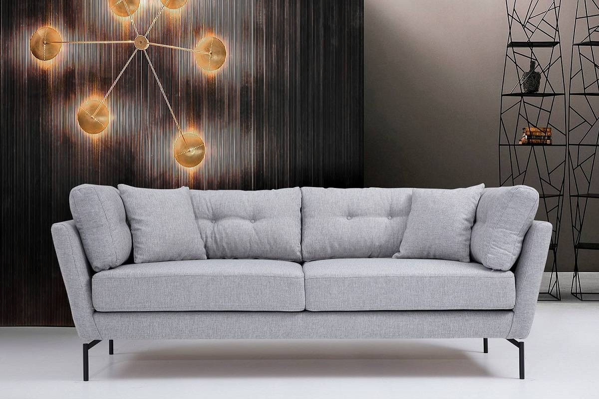 Sofahouse Designová 3-místná sedačka Basiano 214 cm šedá