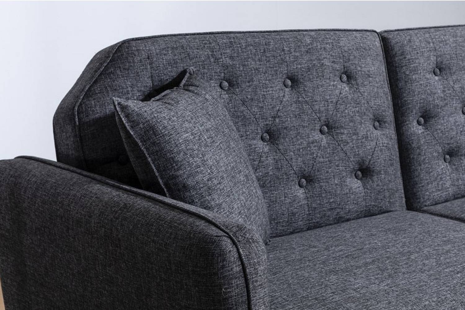 Sofahouse Designová rozkládací sedačka Kaloni 202 cm tmavě šedá