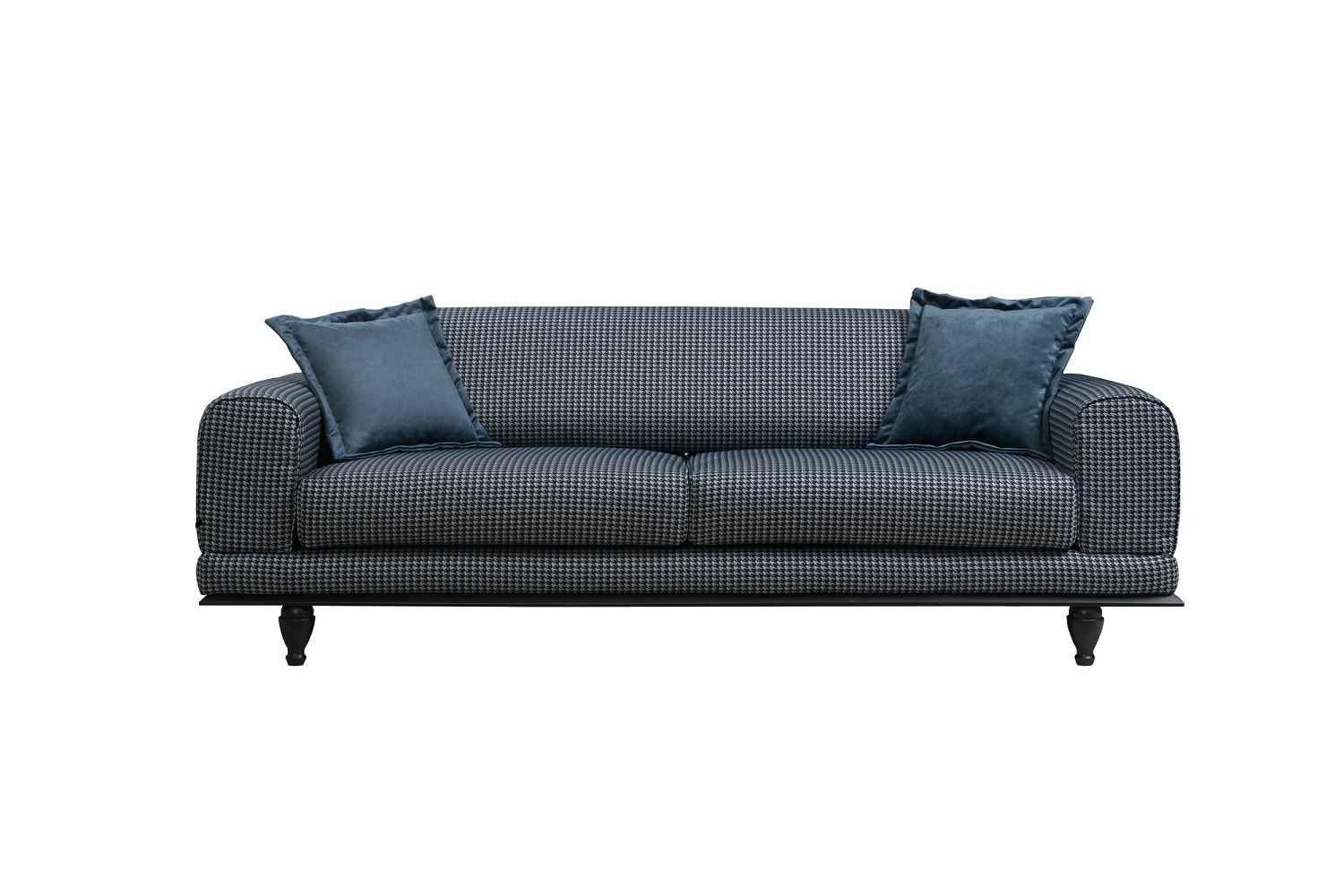 Sofahouse Designová rozkládací sedačka Rococo 220 cm tmavě modrá