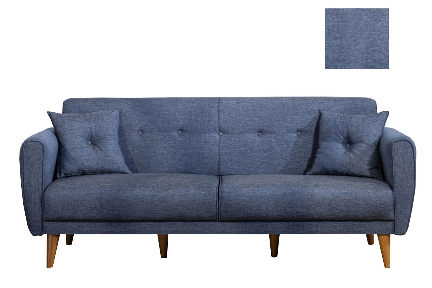 Sofahouse Rozkládací 3-místná sedačka Gianetta 205 cm tmavě modrá