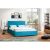 Čalouněná postel MONIKA modrá rozměr 140×200 cm