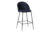 Norddan Designová barová židle Kristopher, modrá / černá