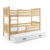 Dětská postel CARINO s výsuvnou postelí 80×190 cm – borovice Bílá