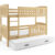 Dětská patrová postel KUBUS s výsuvnou postelí 80×190 cm – borovice Bílá