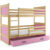 Dětská patrová postel RICO 200×90 cm Ružové Borovice