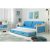 Dětská postel nebo gauč s výsuvnou postelí DAVID 200×90 cm Modrá Šedá