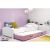 Výsuvná dětská postel LILI bílá 200×90 cm Růžová