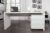 LuxD Kancelářský stůl Barter 160cm bílý vysoký lesk
