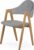 Halmar Halmar Designová jídelní židle K344 s šedým čalouněním