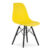 Židle OSAKA – černá/žlutá