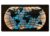 Li-Go „Mapa světa rovnoběžky“ světelný RGBW obraz 125x73cm provedení povrchu: dub B