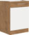 Tempo Kondela Spodní skříňka VEGA D60 1F BB – bílá extra vysoký lesk HG / dub lancelot + kupón KONDELA10 na okamžitou slevu 3% (kupón uplatníte v košíku)