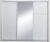 Tempo Kondela Skříň s posuvnými dveřmi, bílá / vysoký bílý lesk, 258×213, ASIENA + kupón KONDELA10 na okamžitou slevu 3% (kupón uplatníte v košíku)