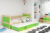 Falco Dětská postel Riky II 90×200 – borovice/zelená