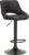 Tempo Kondela Barová židle LORASA – černá látka s efektem broušené kůže + kupón KONDELA10 na okamžitou slevu 3% (kupón uplatníte v košíku)