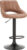 Tempo Kondela Barová židle LORASA – hnědá látka s efektem broušené kůže + kupón KONDELA10 na okamžitou slevu 3% (kupón uplatníte v košíku)