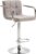 Tempo Kondela Barová židle LEORA 2 NEW – šedohnědá taupe látka / chrom + kupón KONDELA10 na okamžitou slevu 3% (kupón uplatníte v košíku)