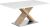 Tempo Kondela Jídelní stůl FARNEL – bílá s vysokým leskem HG / dub sonoma + kupón KONDELA10 na okamžitou slevu 3% (kupón uplatníte v košíku)