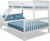 Tempo Kondela Patrová rozložitelná postel BAGIRA – bílá + kupón KONDELA10 na okamžitou slevu 3% (kupón uplatníte v košíku)