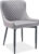 Casarredo Jídelní čalouněná židle COLIN B šedá/černá