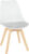 Tempo Kondela Jídelní židle DAMARA – bílá / světle šedá + kupón KONDELA10 na okamžitou slevu 3% (kupón uplatníte v košíku)