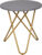 Tempo Kondela Příruční stolek RONDEL – šedá/zlatý nátěr + kupón KONDELA10 na okamžitou slevu 3% (kupón uplatníte v košíku)