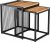 Tempo Kondela Set dvou konferenčních stolků RIMBO – dub/černý + kupón KONDELA10 na okamžitou slevu 3% (kupón uplatníte v košíku)