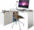 Tempo Kondela Univerzální rohový PC stůl TERINO – bílá + kupón KONDELA10 na okamžitou slevu 3% (kupón uplatníte v košíku)