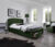Halmar Manželská postel SABRINA 160×200 cm – tmavě zelená