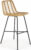 Halmar Barová židle H97 – umělý ratan/černá