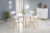 Halmar  jídelní stůl RUBEN – bílá/buk