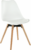 Tempo Kondela Jídelní židle Semer New – bílá / buk + kupón KONDELA10 na okamžitou slevu 3% (kupón uplatníte v košíku)