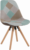 Tempo Kondela Jídelní židle GLORIA – patchwork mentol/hnědá + kupón KONDELA10 na okamžitou slevu 3% (kupón uplatníte v košíku)