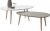 Tempo Kondela Set 2 konferenčních stolků DOBLO – bílá/šedá + kupón KONDELA10 na okamžitou slevu 3% (kupón uplatníte v košíku)