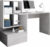 Tempo Kondela PC stůl NEREO – beton/bílý mat + kupón KONDELA10 na okamžitou slevu 3% (kupón uplatníte v košíku)